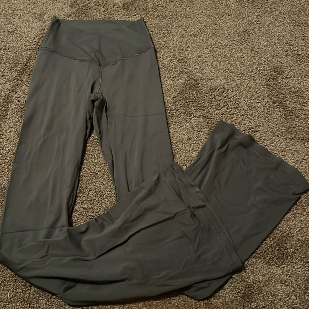 Sage green, Offline aerie high-rise flare leggings